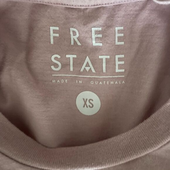 Free State Los Angeles CA pink shirt sleeve tee shirt - Picture 3 of 4